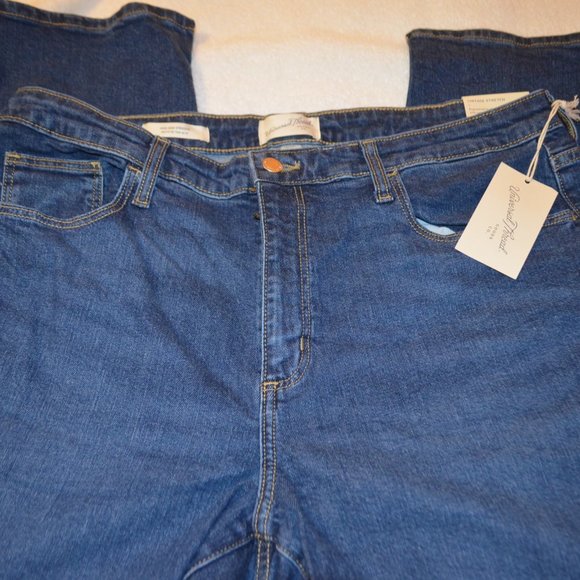 Universal Thread Denim - Women's High-Rise Slim Straight Jeans - Universal Thread™ Dark Wash Size 16